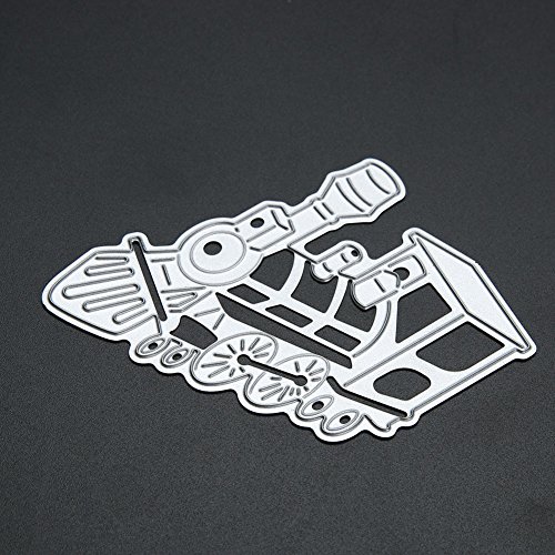 Amazingdeal365 Alte modische Zug Metall Form Schablonen Schneiden DIY Dekor Sammelalbum Karten Buchzeichen Lesezeichen als Geschenk für Freunde Geburtstag Kinder,Kindergarten Hobby Schule Handarbeit Unterricht usw. Ein tolles Geschenk! - 8