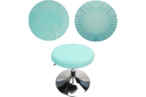 HuaLiSiJi Copri Sgabello Rotondo Fodera Sgabello Rotondo 30-40 cm, Lavabile Facile da Pulire Traspirante e Resistente (Blu)