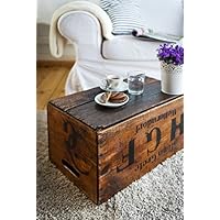 Rarität: Wunderschöne, antike und liebevoll aufbereitete, geölte & gewachste alte Obstkiste/Apfelkiste/Birnenkiste aus Holz aus dem Alten Land als Deko/Zeitungsständer/Aufbewahrung/Regal etc.