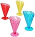 Produktbild alles-meine.de GmbH 4 Stück _ Eisbecher -  3-D Waffel - Optik - Bunt  - Dessertschale / Große SC..