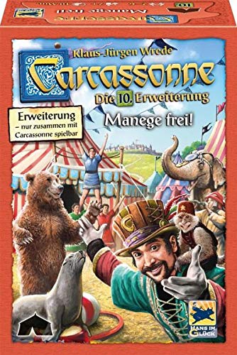 Hans im Glück Schmidt Spiele 48268 - Carcassonne, Manege frei., Espansione 10, Gioco da Tavolo