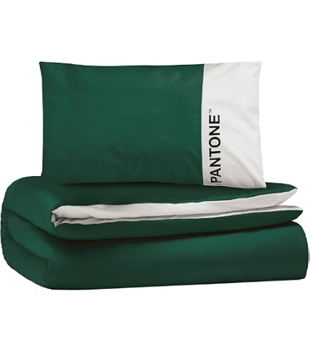 Osama Home Pantone™ Bettwäsche-Set – 155x200 Cm + Kissenbezug 50x80 Cm, 100% Baumwolle, OEKO-TEX