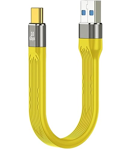 NFHK 10Gbps USB-C To USB-A Cable - 13cm Short Data Transfer Cable For Phones & Laptops