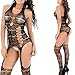 Produktbild Damen Unterwäschen Reizwäsche Netz Strumpfhose Bodystockings Hohle Blumen Jumpsuit Frauen Bodysuit Nachtwäsche Dessous erotik wäsche für frauen netz