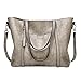 Produktbild LANSKIRT Damen Handtaschen Schultertasche große Tote Shopper Henkeltasche Top Griff PU Leder Freizeit Vintage Designer Umhängetasche