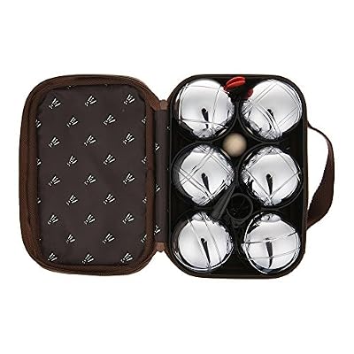 Laguiole - Jeu de 6 Boules de pétanque en métal - Livré dans sa Pochette zippée