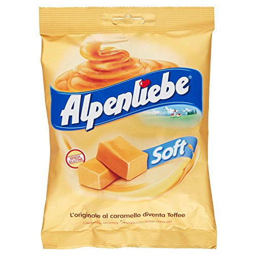 Alpenliebe Soft, Caramelle Moribide Gusto Original Caramel, Caramella Toffee al Caramello, Confezione da 6 buste da 150 gr, Senza Glutine