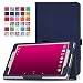 Produktbild MoKo Telekom Tablet Puls Hülle - PU Leder Ständer Tasche Schutzhülle Lederhülle Schale Smart Case mit Stift-Schleife und Standfunktion für Deutsche Telekom Puls 8 Zoll Tablet, Marineblau