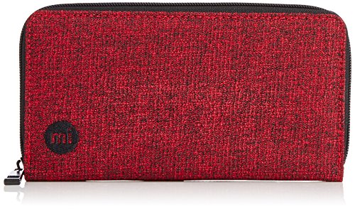 Price comparison product image Mi-Pac Crepe Red Zip Purse - Red