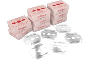 SCHWERTKRONE® Lame per raschietti per calli [Prodotto di Germania] - di ricambio per raschietti per calli - professionali di alta qualità - Confezionate singolarmente (80 pezzi)