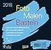 Produktbild Foto-Malen-Basteln Bastelkalender schwarz quer 2018: Fotokalender zum Selbstgestalten. Do-it-yourself Kalender mit festem Fotokarton. Format: 16 x 15,5 cm