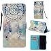 Produktbild NewTH 3D iPhone XR Bookstyle Lederhülle Schutzhülle Brieftasche Handschlaufe Cover Schale Ständer Etui Karten Slot und Magnetverschluss Apple iPhone XR Handycover