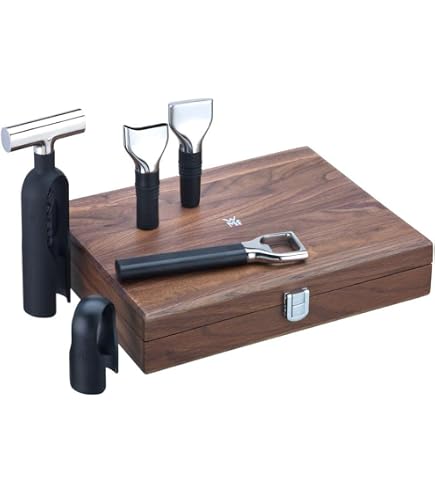 WMF Baric Wein Sommelier Set 3-teilig, Korkenzieher Set, Wein 