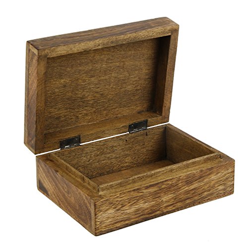 icrafts Baum des Lebens aus Holz geschnitzt Holz Schmuckkästchen Andenken Aufbewahrung Jewelry Box - 3