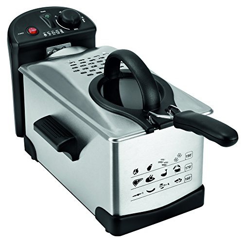 Crena 8744 - Fritteuse, 3 l, Edelstahl, Farbe Metal