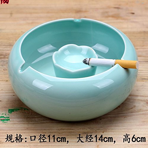 Hotel Chinese Ceramic Clay Ceramic Ashtray Tea Table With Retro Dormitory Internet Cafes Trend Simple Ashtray