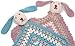 Pebble organic cotton sleepy bunny doudou - duck egg blue (comfort blanket toy)