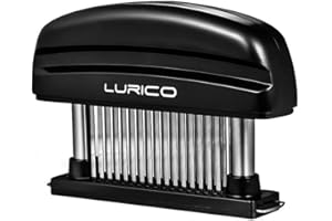 LURICO Fleischzartmacher, Fleischklopfer Meat Tenderizer 48 Edelstahl Ultra Sharp Nadel Klingen Tenderizers, Zum Zart Machen von Rind/Huhn/Schwein/Kalb/Steak Abnehmbar Zum Reinigen, Spülmaschinenfest
