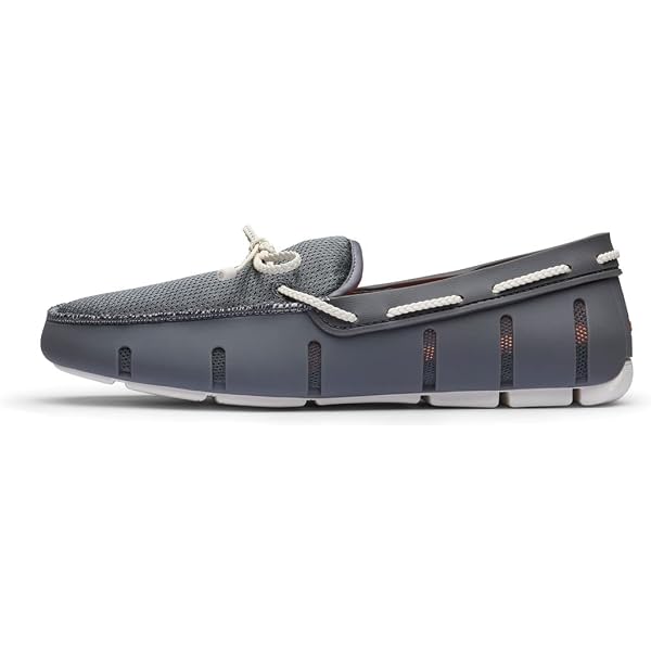 SWIMS Mens Loafers, Braided Lace Casual Slip-Ons Shoes  display picture 2