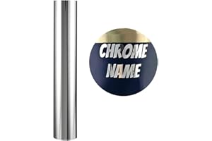 Heinaroman Rouleau Vinyle Adhésif - 30cm×152cm Chromée Argenté Repositionnable Film auto-Adhésif Pour Couper et Silhouette Cameo, Appliqué Dans Les Travaux Manuels et La Décoration de La Maison