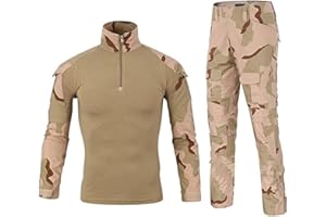 Uugood Combat Shirt Pant Tactical Anzüge Armee Militär T-Shirt Paintball Ausrüstung Taktische Kleidung Bundeswehr Langarm Multicam Uniform für Airsoft Paintball Jagd