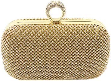 Ladies Clutch Purse Ring Clutch Full Crystal Wedding Evening Party Handbag Rhinestone Clutch Evening Bag