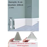 8cmx240cm Munut PVC S&uuml;p&uuml;rgelik Suya Neme Dayanıklı PVC Parke Seramik Salon Mutfak S&uuml;p&uuml;rgeliği