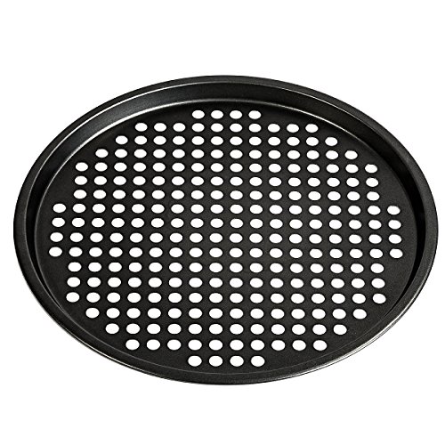 4Home 106388 Pizza Form, Stahl, Black, 33 x 33 x 1 cm