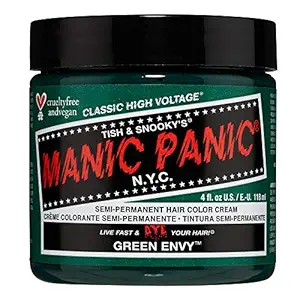 Manic Panic Semi Permanent Color Cream, Green Envy, 113g