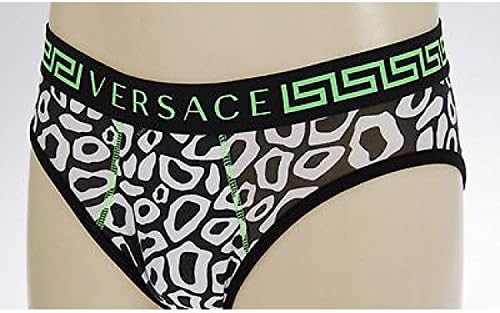 Man underwear Pant panties brief VERSACE a. AU160008 t. 3/S with. A708 BLACK PRINT