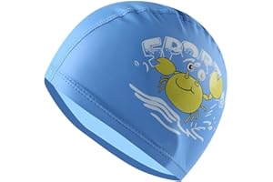 Flyorigin Czepek pływacki dla dzieci, chłopców i dziewcząt czepki pływackie, maluchy, dzieci, wodoodporny czepek kąpielowy dla dzieci w wieku 3-10 lat