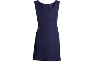 GA COMMUNICATIONS New Kids Girls Uniform Pleated Pinafore BIB Dress School Uniform Ages 3-10 Years