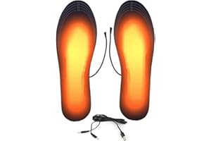 LUXTE Heated Insole for Men Women - Cuttable USB Powered Electric Heating Shoe Inserts Foot Warmers for Winter Outdoor Camping Skiing Cycling Climbing