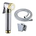 KES LP904 Toilet Hand Held BRASS Bidet Shattaf Cloth Diaper Sprayer with 80-inch Extra Long Hose and Bracket Holder, Chrome