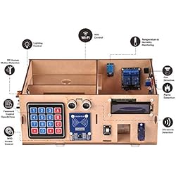 OSOYOO Yun IoT Smart Home Electronic Kit for Arduino, Mega Board, Wooden House Model, DIY Project