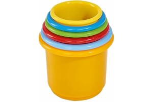 ABC 104018143 - Stapelmuggar - Stapelmuggar från ABC i 6 Delar, 39 cm, Från 12 månader