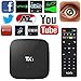 Price comparison product image TV BOX,Network Set-Top Amlogic S805 Quad Core TV Box With Xbmc Pre-installed Android 4.4 1G+8G HDMI H.265 Wifi LAN Miracast Airplay Player 1G RAM 8G ROM (TX1 S805)