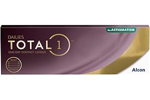 DAILIES TOTAL 1 Dailies Total1 for Astigmatism Tageslinsen weich | 30 Stück | BC 8.6 mm | DIA 14.5 mm | CYL 1.25 | ACHSE 90 | -01.50 Dioptrien