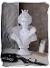 Produktbild VINTAGE BÜSTE FRAUENBÜSTE SHABBY CHIC DEKOKOPF WEISS TUDOR STIL PALAZZO EXCLUSIVE