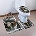 Produktbild Teppich Für Badezimmer 3PCS / Set, Sansee, Badteppich + Deckel WC Abdeckung Matte + Badematte (Rechteck 50 x 80cm, U Typ 40 x 50cm, O Typ 40 x 50cm) (Material: Polyesterfaser, Y907-53 A)