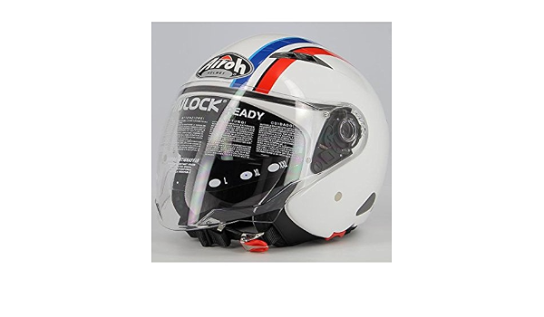 CASCO CITY ONE STYLE WHITE GLOSS AIROH NEW 2015 (XL) : Amazon.it: Auto e  Moto