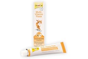 GimCat Multi-Vitamin Paste - Gesunder Katzensnack aktiviert Abwehrkräfte und stärkt das Immunsystem - 1 Tube (1 x 200 g)