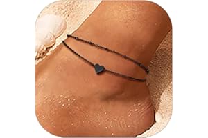 PROSTEEL Unisex klassische Fußkette Edelstahl/18k vergoldet Ankerkette/Panzerkette/Kordelkette/Weizenkette Fußkettchen verstellbar Fußband Männer Frauen Jungen Mädchen Sommer Schmuck Accessoire