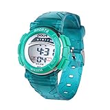 Neihou Kinder und Jugendliche Uhr Digital Digital mit Plastik Armband WB05602 Grün