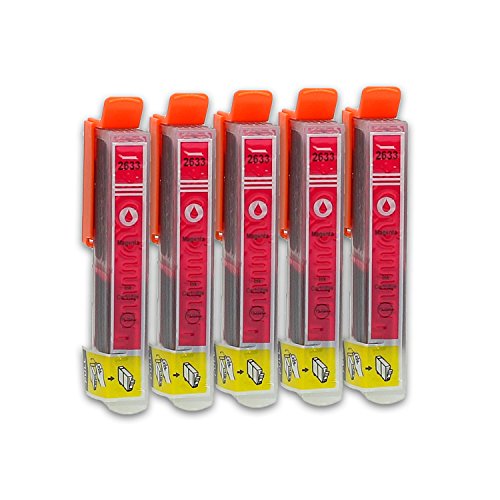 5 Druckerpatronen kompatibel zu Epson T2633 (Magenta) passend für Epson Expression Premium XP-615 XP-700 XP-610 XP-810 XP-800 XP-510 XP-620 XP-720 XP-820 XP-605 XP-520 XP-620 XP-625 XP-610 XP-600 XP-710 XP-600