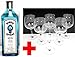 Produktbild XXL BOMBAY Sapphire 1,75 Liter + 6 Gin Tonic Gläser ~mn 38 55+