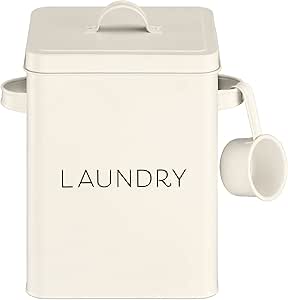 ELITAPRO Contenedor de polvo de lavandería con cuchara, dispensador