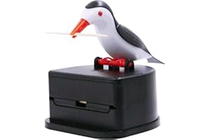 Jucaifu Little Bird Creative Push Type Toothpick Dispenser (Black)