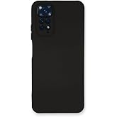 KZY İletişim Xiaomi Redmi Note 11 Global ile uyumlu Kapak İ&ccedil;i Kadife Kamera Korumalı Lansman Silikon Kılıf - Siyah