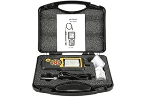 ZUNATE HT-1202 pH-mètre,Mini PH Mètre Électronique Digital Professionnel - avec une précision de mesure élevée et avec grands écrans LCD affichent simultanément PH ou mV et la température